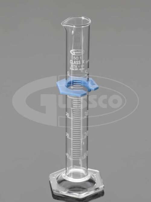 Measuring Cylinder Graduated, Hex Base, Class A, serialized