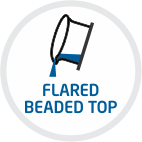 Flared Beaded Top