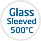 Glass Sleeved 500°C