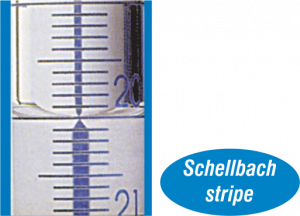 Burettes with PTFE detachable stopcocks in Schellbach stripe, Class AS