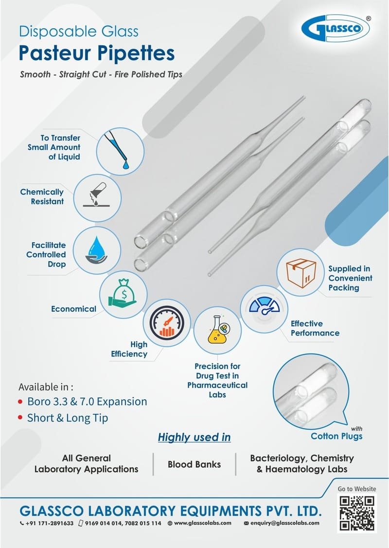 Glassco Disposable Glass Pasteur Pipettes
