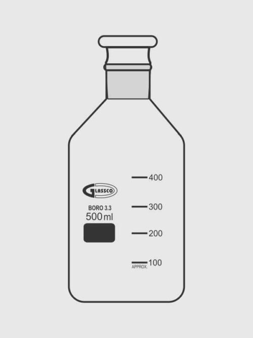 Bottle Reagent with hollow stopper (Quartzware) Q272.512.03