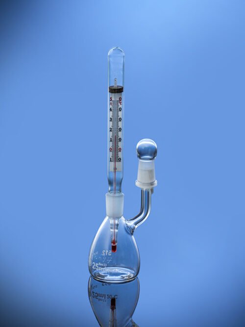 Glassco's Calibrated, Class A Pycnometers with ground in thermometer