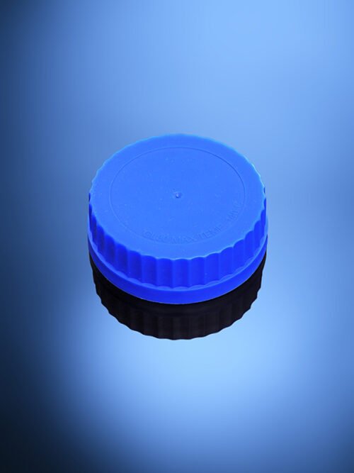 Polypropylene Cap for GL80 Bottles by Glassco - Blue Color