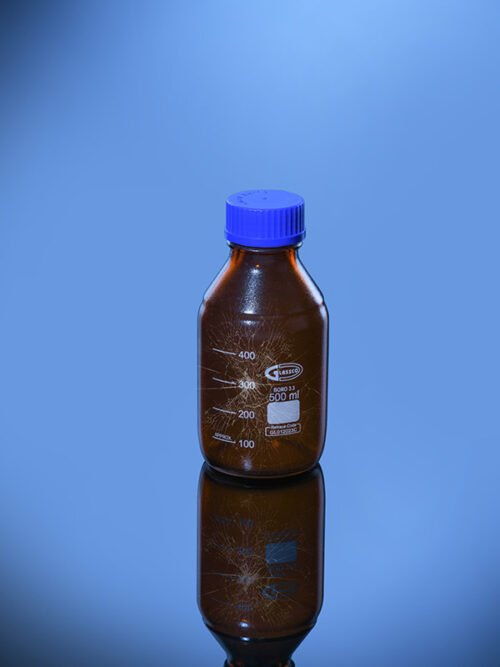 Glassco's Bottle, Safety Coated, Amber With Screw Cap